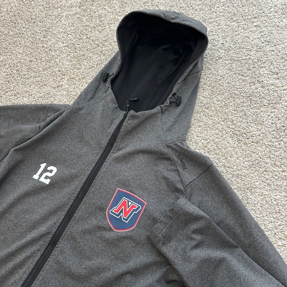 UNRL Full Zip Hoodie Size‎ Medium Grey Performance Athletic Jacket Golf